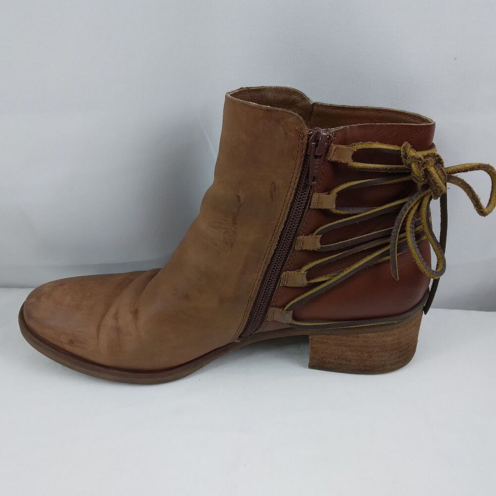 Korks By Kork Ease Belaya Boots Casual Ankle Bootie Brown Leather Women's 8.5 M - Picture 11 of 16